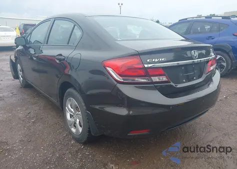 2013 Honda Civic Lx из США, поврежденный, VIN 2HGFB2F57DH554593